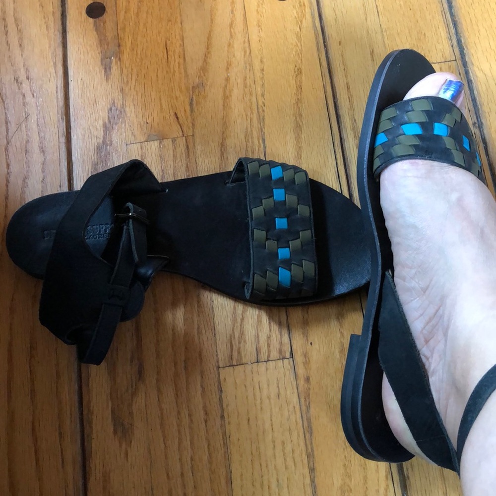 Denim Supply by Ralph Lauren black sandals